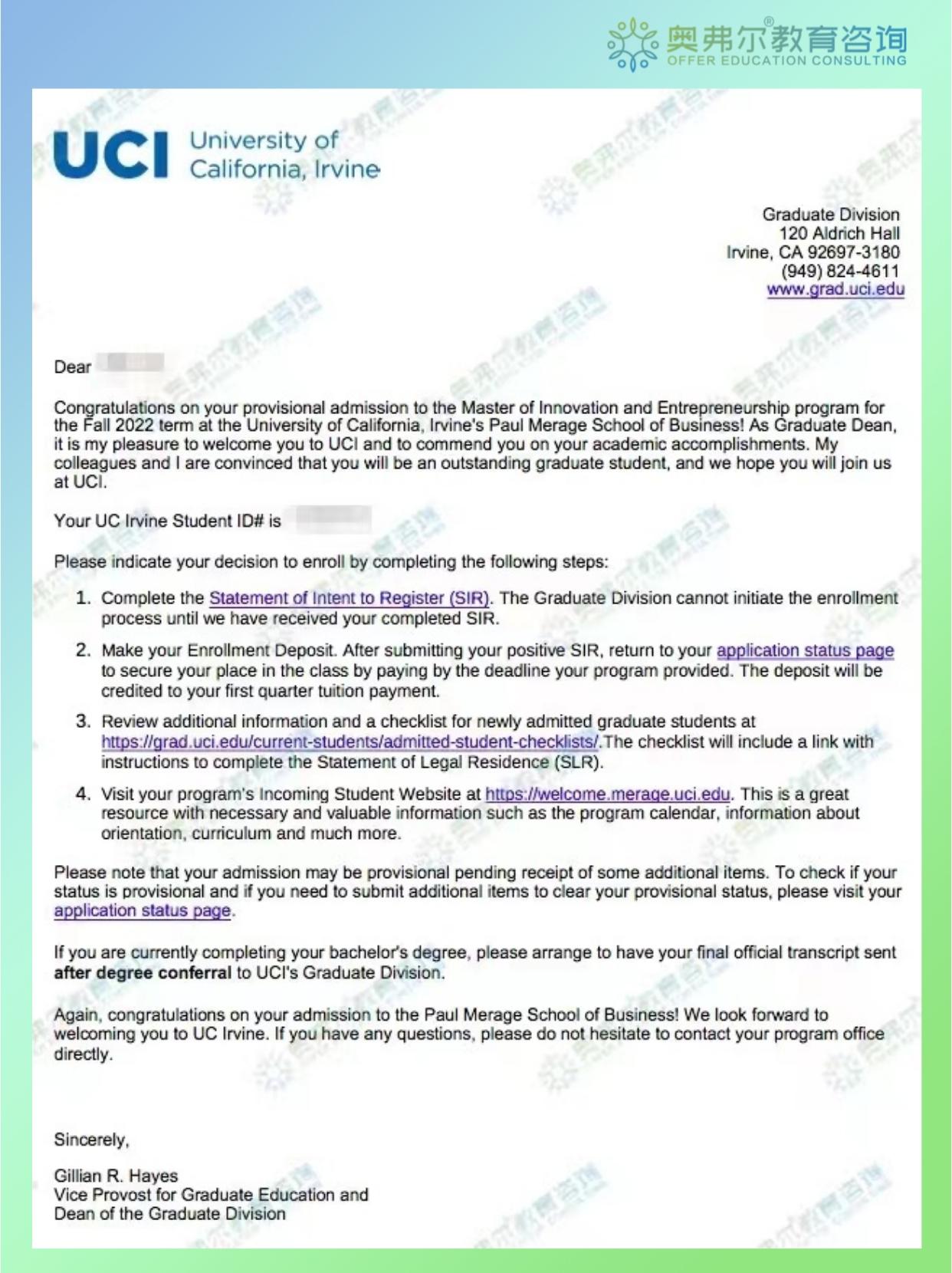 工作多年后孤注一掷，终获加州大学尔湾分校offer，并获得奖学金，他做到了！(图2)