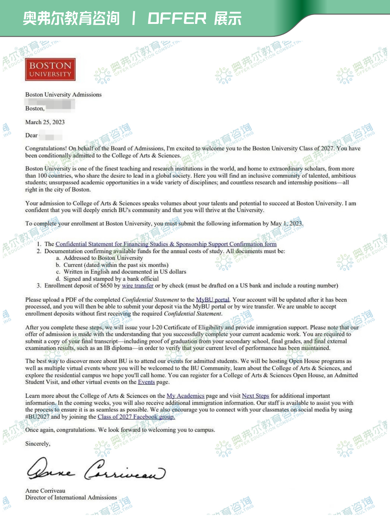 美本案例｜热爱物理学的她，终如所愿收获波士顿大学本科录取！(图2)