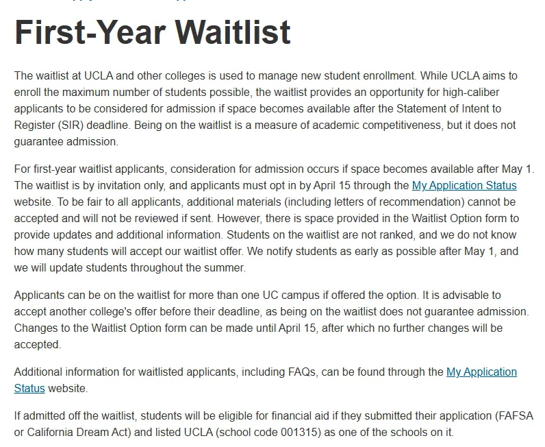 2026 UC Waitlist：吃透规则才会被捞上岸(图3)